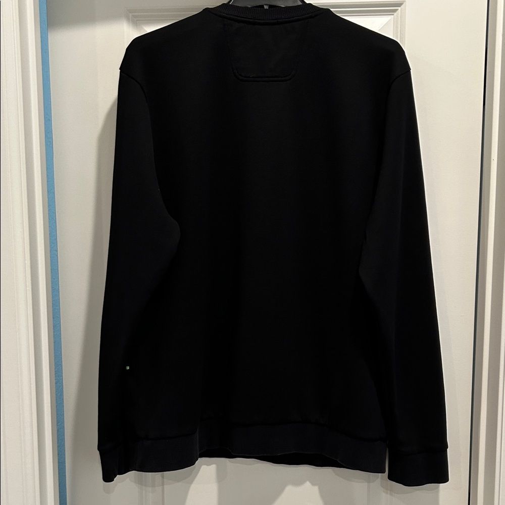 Boss Black Crewneck Sweater with Blue Logo - Picture 6 of 9